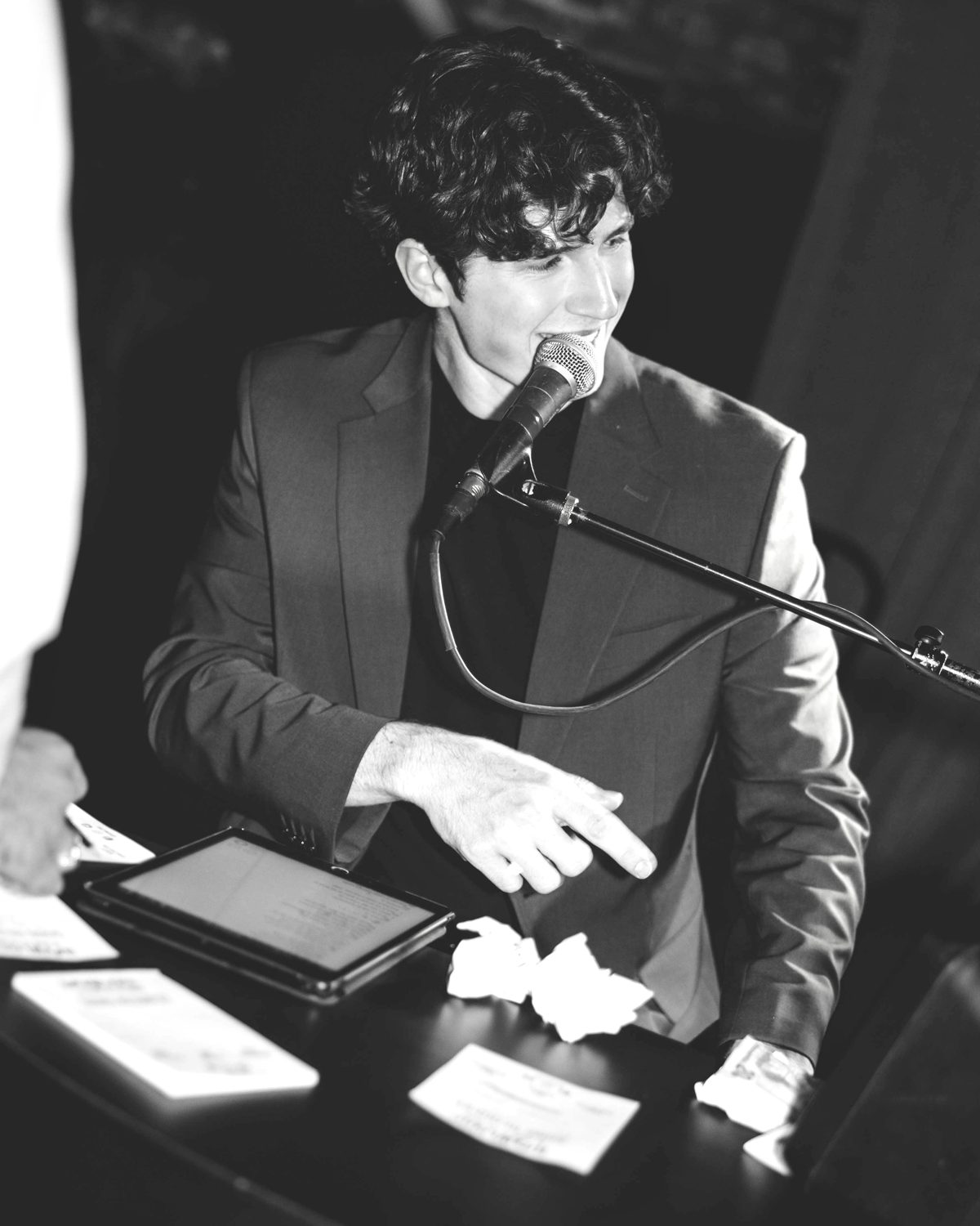 Nathan performing live