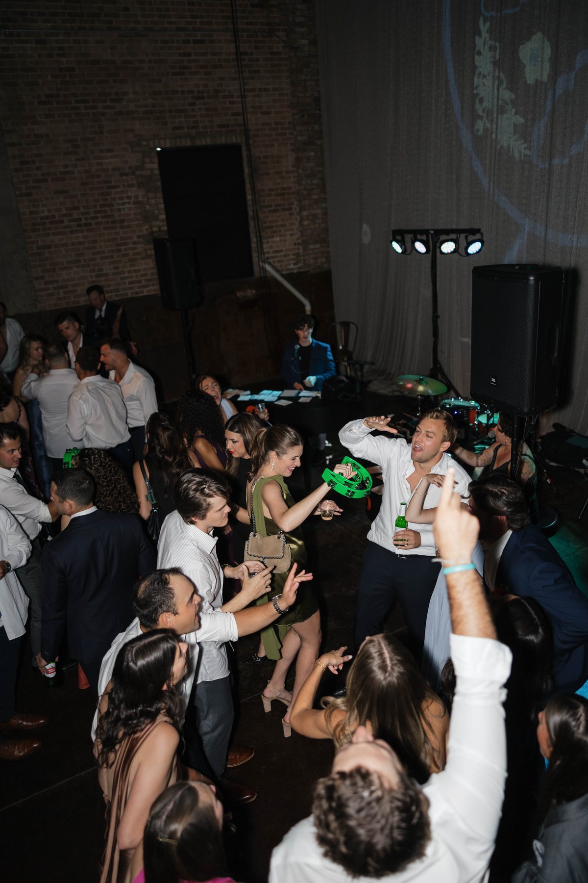 Full dance floor at a show